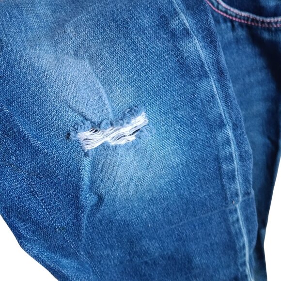 Vintage 1980's Girls Jeans 23X25 10 Sugartime Disco Embroidered Pocket Straight - Picture 5 of 6